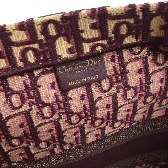 Christian Dior Bordeaux Oblique Book Tote Large Bag 50-MA-0168 66915 - Picture 7 of 7